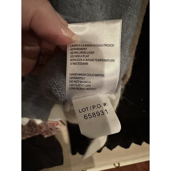 Tribal Color Block Turtleneck Oversized Sweater Size XS - Picture 7 of 8